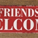 Groot bierbord friends welcome