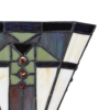 Detail wandlamp Tiffany met armatuur en multicolor glas 5LL-6100