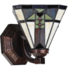 Tiffany wandlamp met armatuur en multicolor glas. light off 5LL-6100