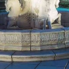 fonteinrand met blaadjesmotief