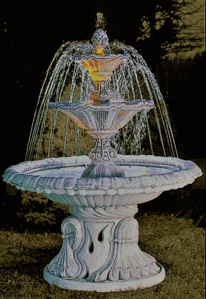 3-laags fontein met water