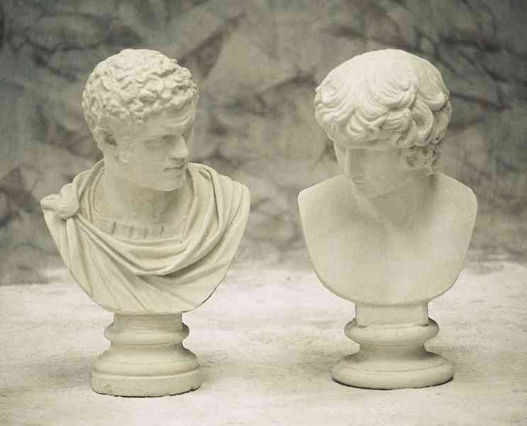 viel moederlijk onkruid Romeinse buste borstbeeld (links) B-0904 - Elmo Dreams & Deco